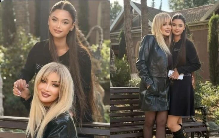 Məleykə Əsədova övladı ilə kamera qarşısına keçib