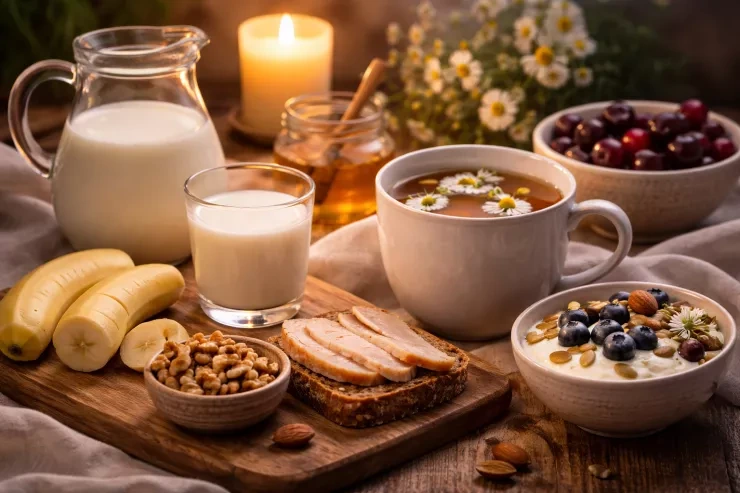 Yuxuya getməyə kömək edən qidalar