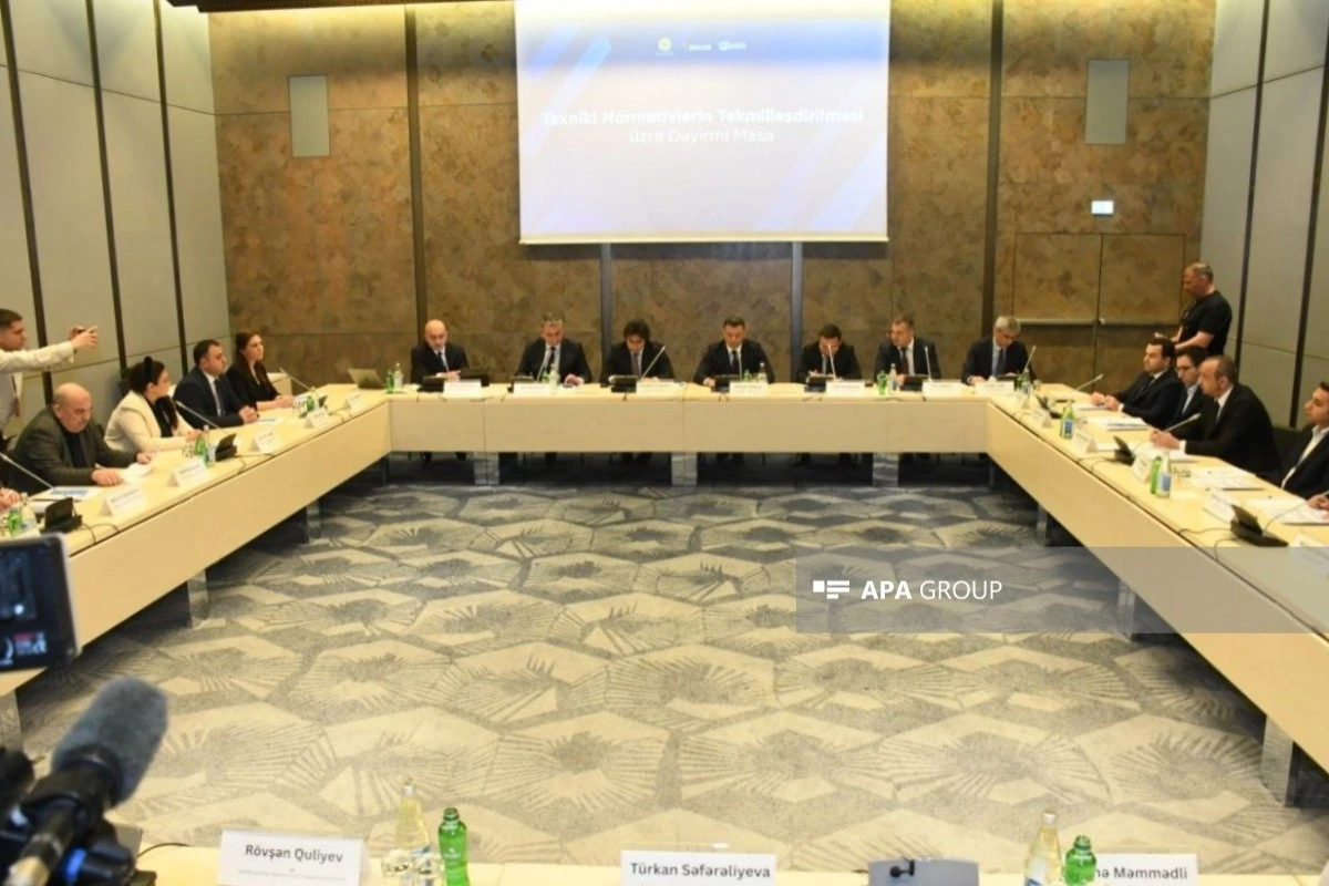 Bakıda Texniki Normativlərin Təkmilləşdirilməsi üzrə dəyirmi masa keçirilir