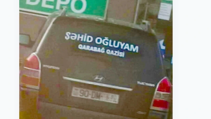 Şəhid övladının, qazinin avtomobilinə belə ifadə yazması təbii qarşılanmalıdır - Asəf Əliyev