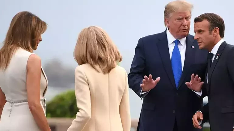 “Şillə” mübahisəsi: Tramp istehza etdi, Makron sərt cavab verdi