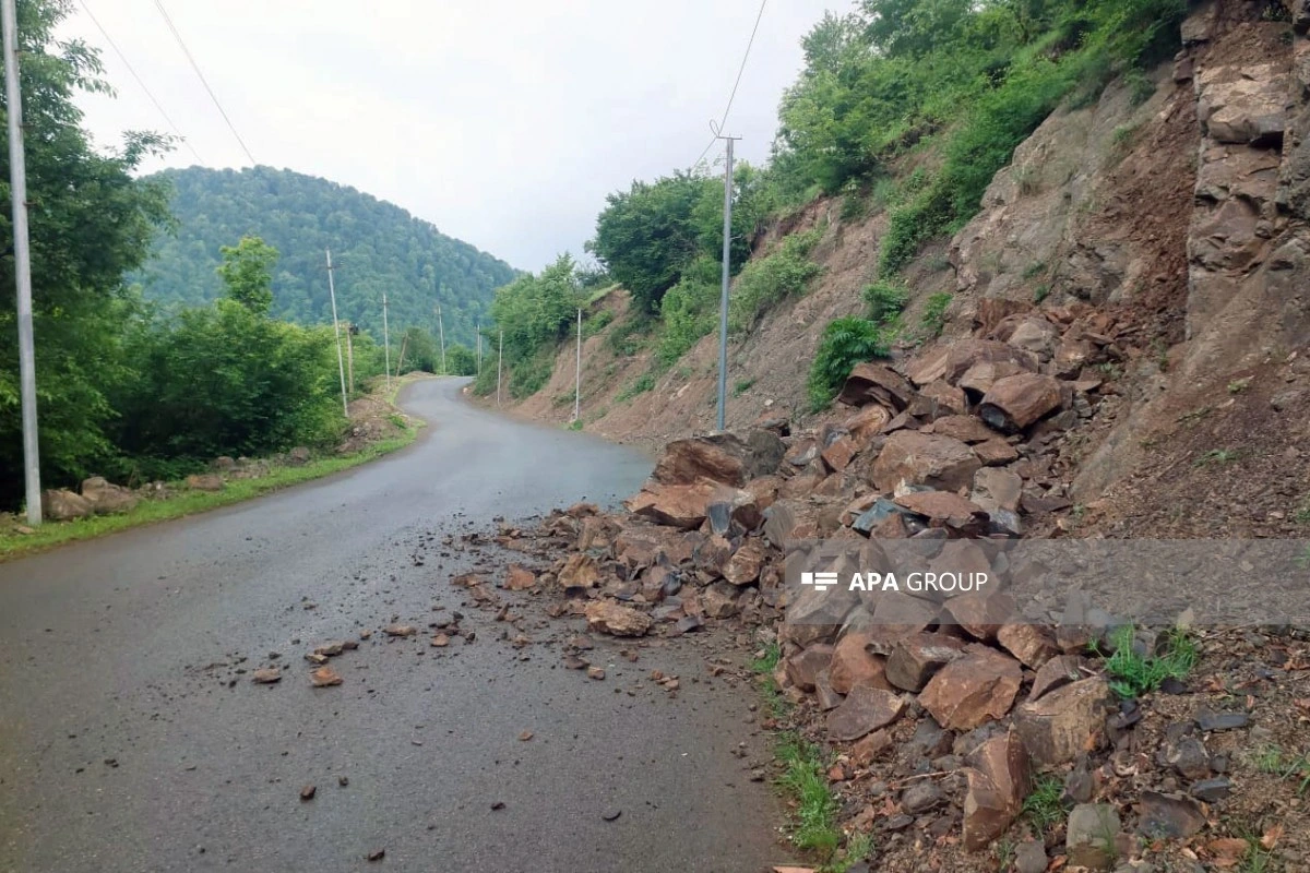 Qubanın Afurca kəndində torpaq sürüşməsi qeydə alınıb