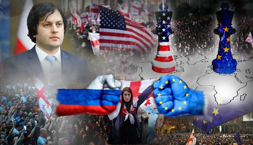 Gürcüstan Rusiya və Aİ arasında geosiyasi meydan savaşı yaşayır - TƏHLİL