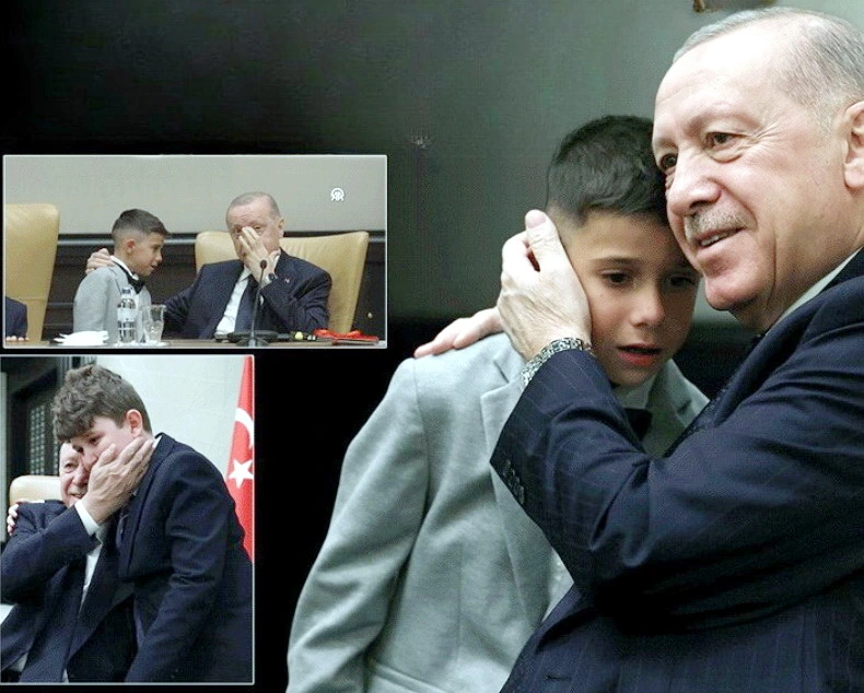 “Siz bu ölkənin sabahısınız” - Ərdoğan kreslosunu şagirdə həvalə etdi