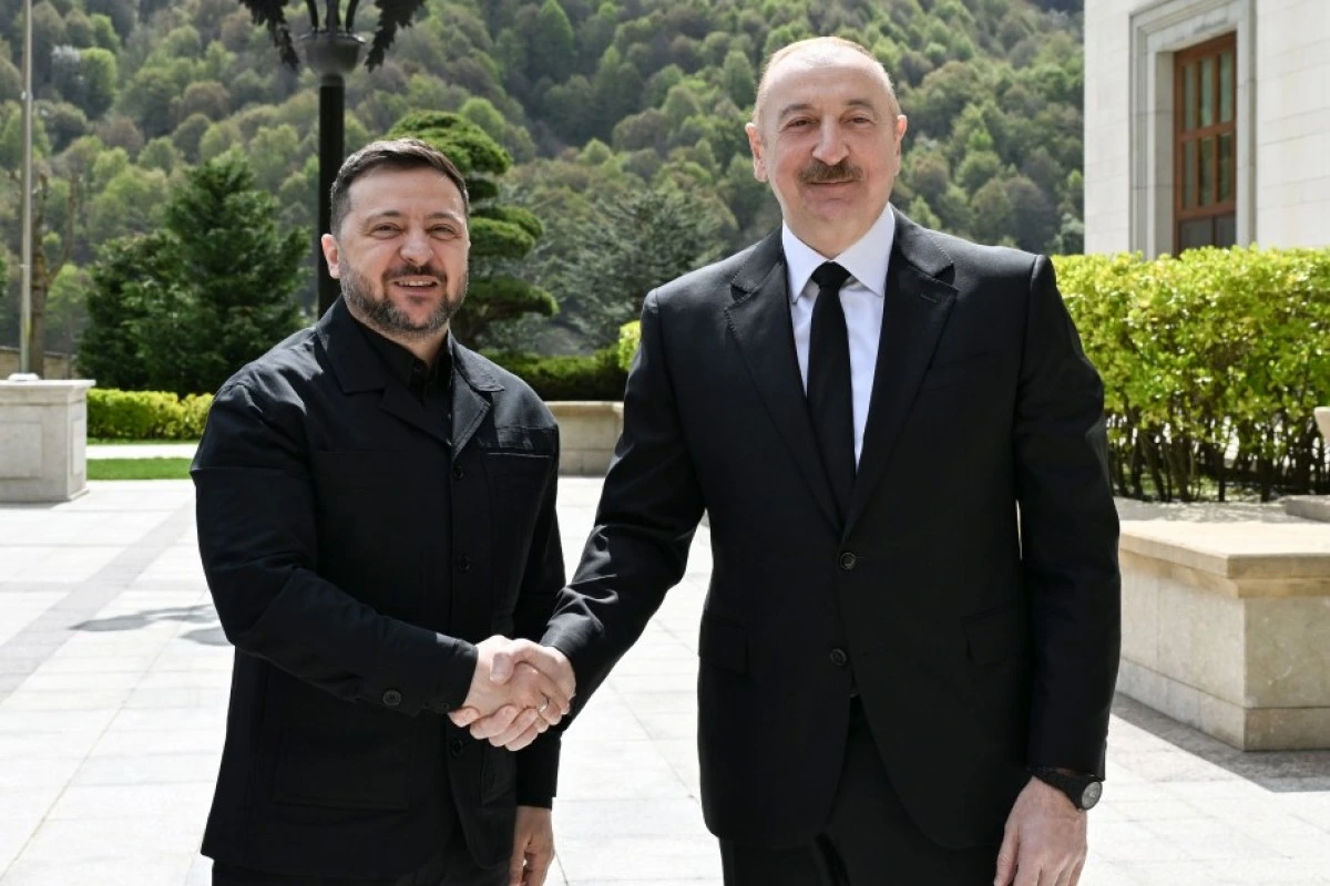Ukrayna Prezidenti Volodimir Zelenski Azərbaycanda işgüzar səfərdədir - FOTO