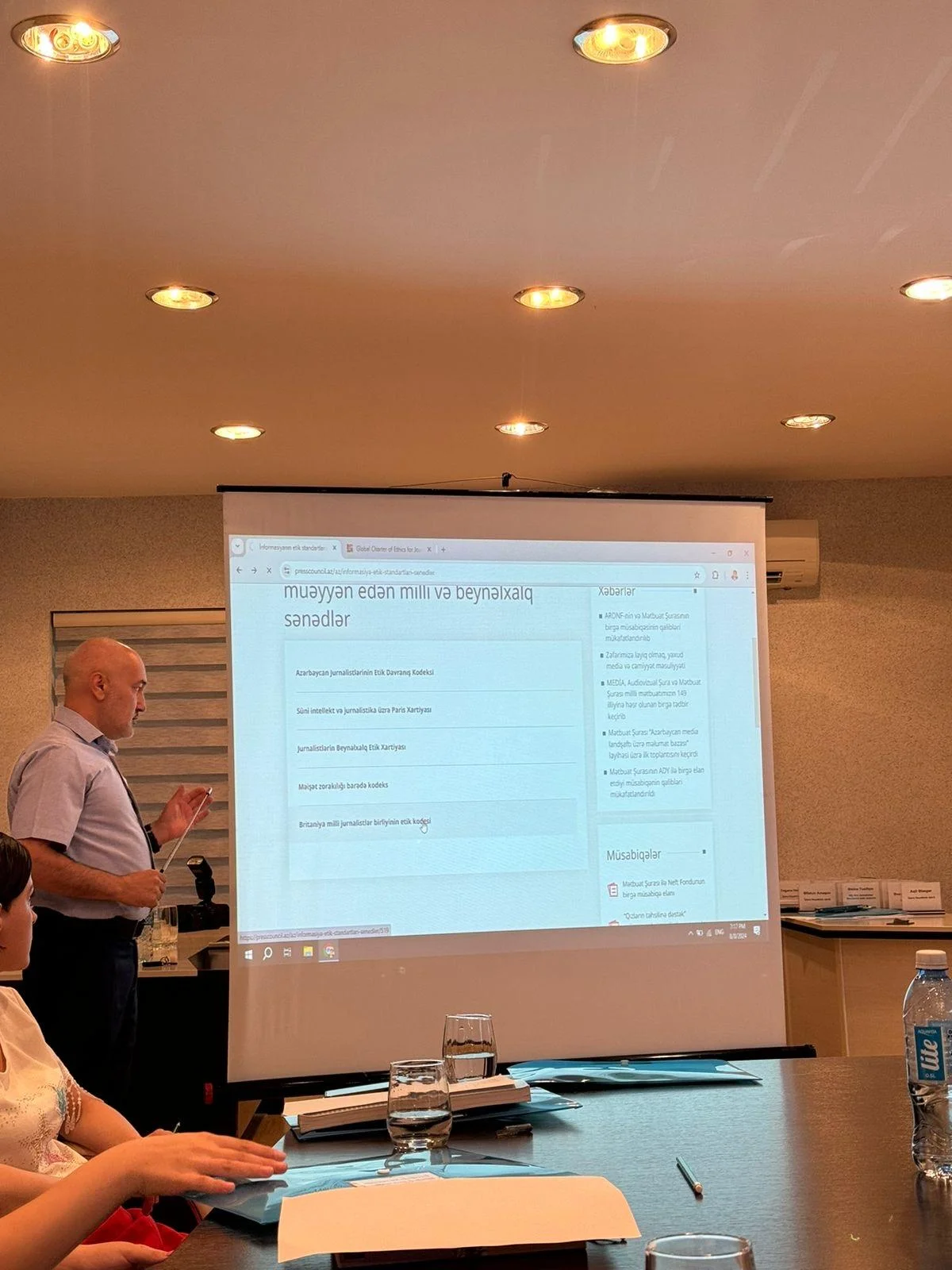 Mətbuat Şurası "Azərbaycan media landşaftı üzrə məlumat bazası" layihəsi çərçivəsində konfrans keçirib -FOTO