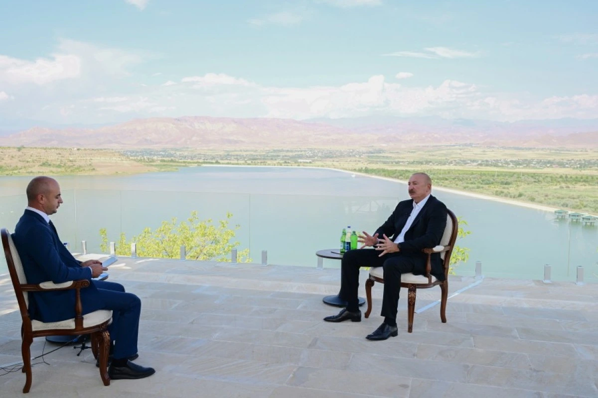 İlham Əliyev Naxçıvanda Azərbaycan Televiziyasına müsahibə verib