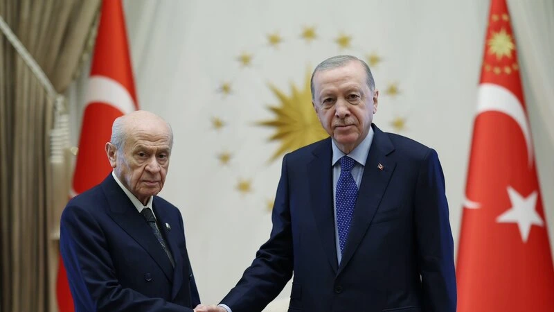 Ərdoğan Dövlət Baxçalı ilə görüşdü