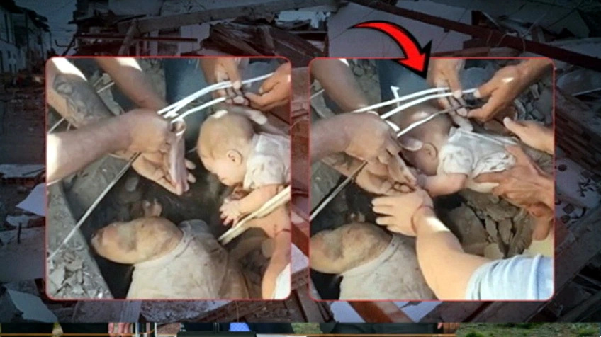 7,4 bal gücündə zəlzələdən sonra möcüzə! Körpə 2 gün sonra sağ çıxarıldı