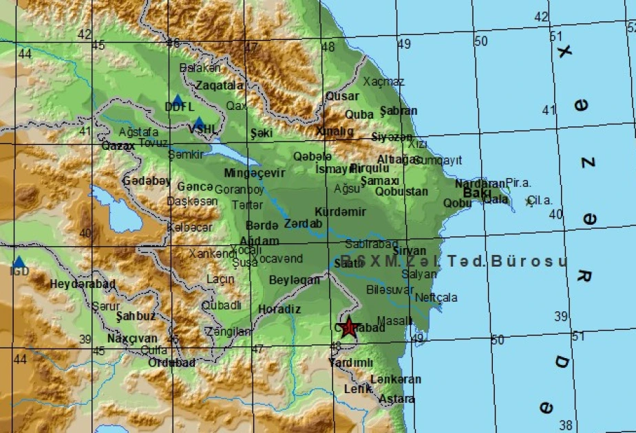 Cəlilabad rayonunda zəlzələ baş verib