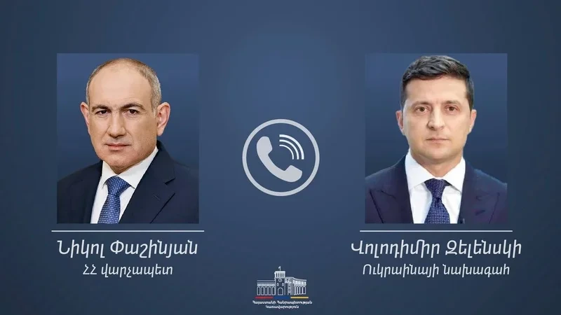 Paşinyan və Zelenski arasında telefon danışığı olub