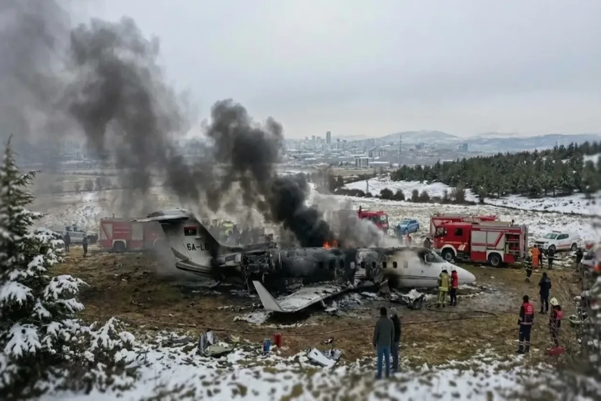 Ankarada təyyarə qəzasında göyərtədə olanların hamısı həlak olub