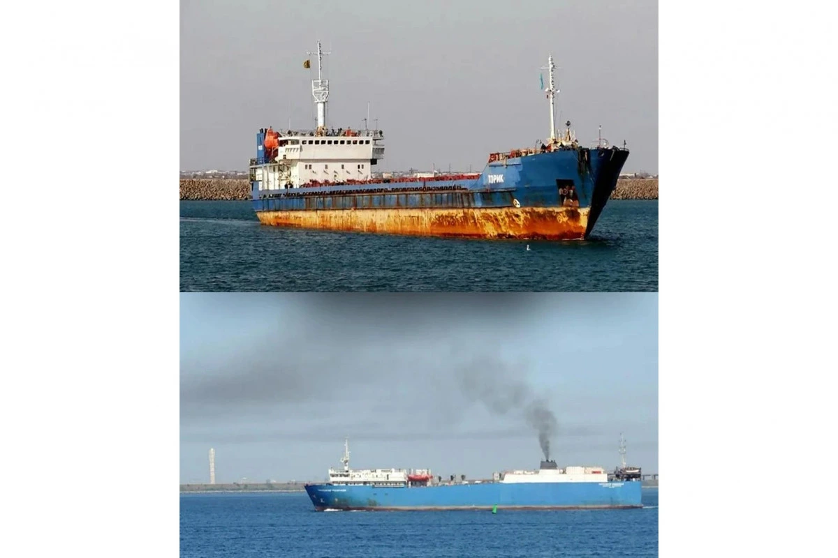 Ukrayna Xəzər dənizində Rusiyaya məxsus iki gəmini vurub