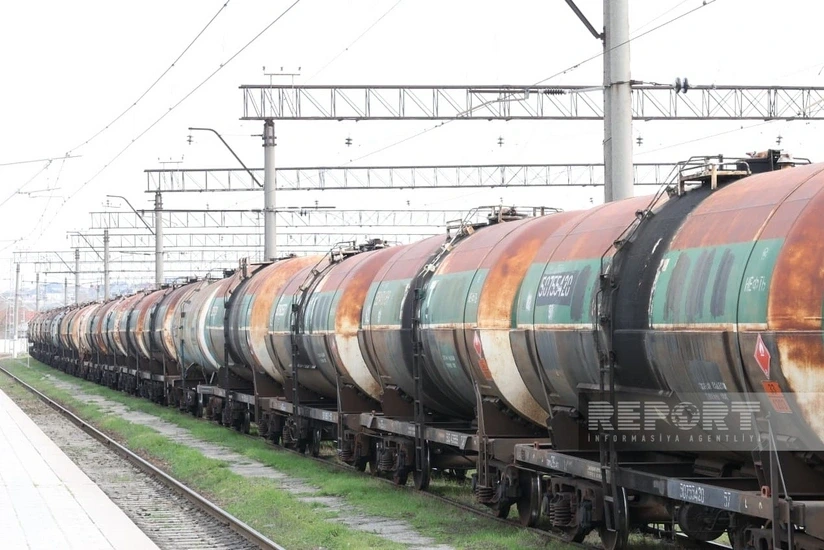 Ermənistana yanacaq daşıyan yük qatarı Böyük Kəsik stansiyasından yola salınıb