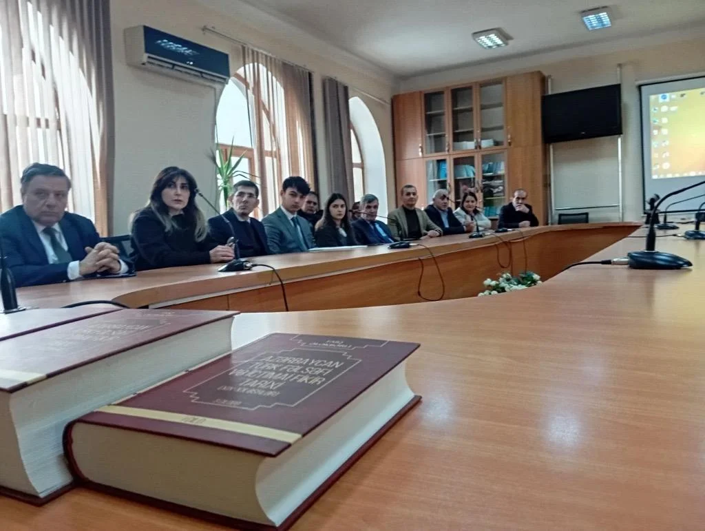 “Azərbaycan Türk fəlsəfi və ictimai fikir tarixi (XIX-XX əsrlər)” adlı III cildlik kitabın təqdimatı keçirilib- FOTO