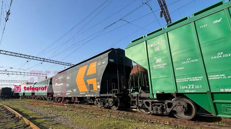 Azərbaycan üzərindən Ermənistana növbəti taxıl partiyası göndərildi - FOTO