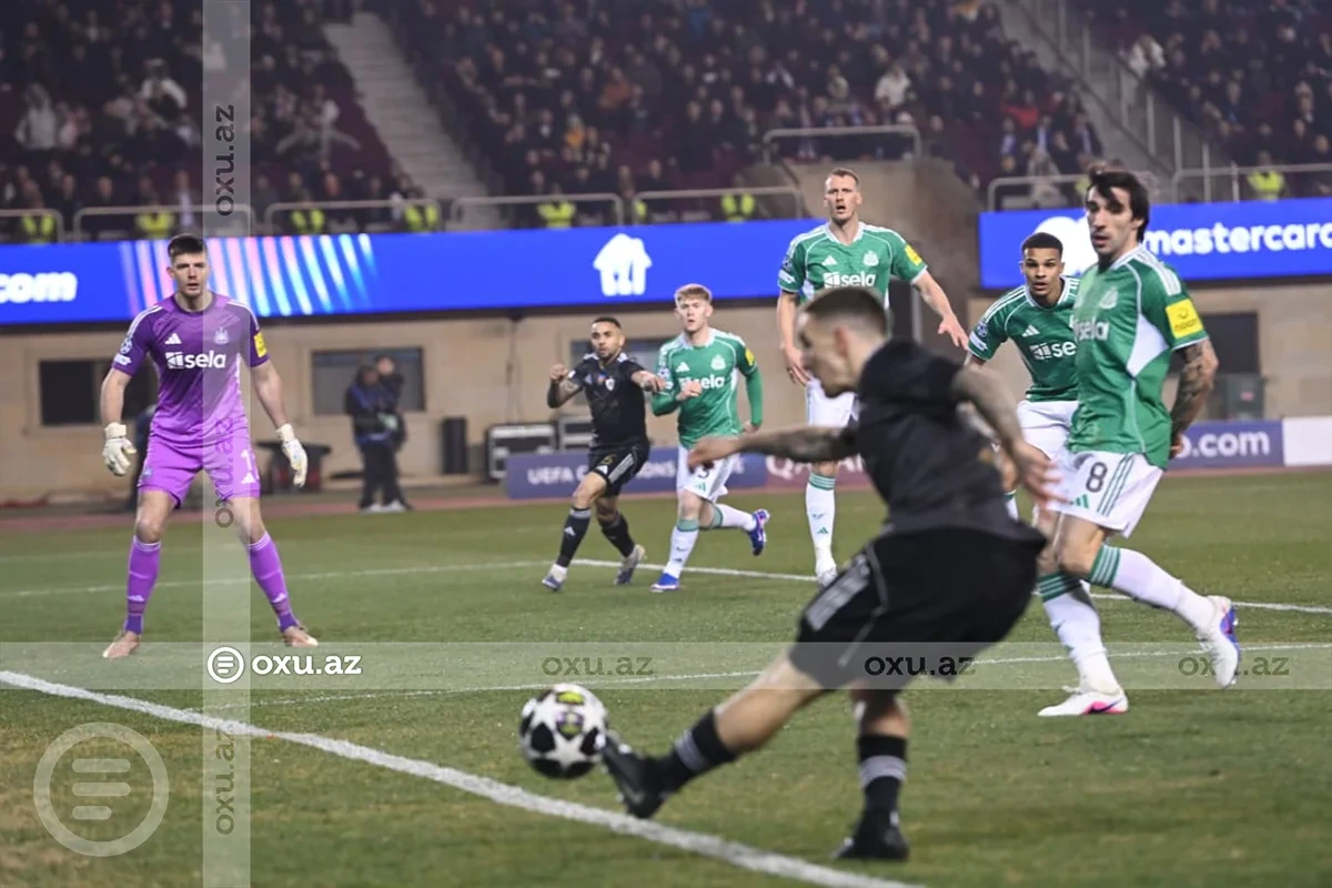 "Qarabağ" "Nyukasl"a qarşı: Oyunda dördüncü qol vuruldu