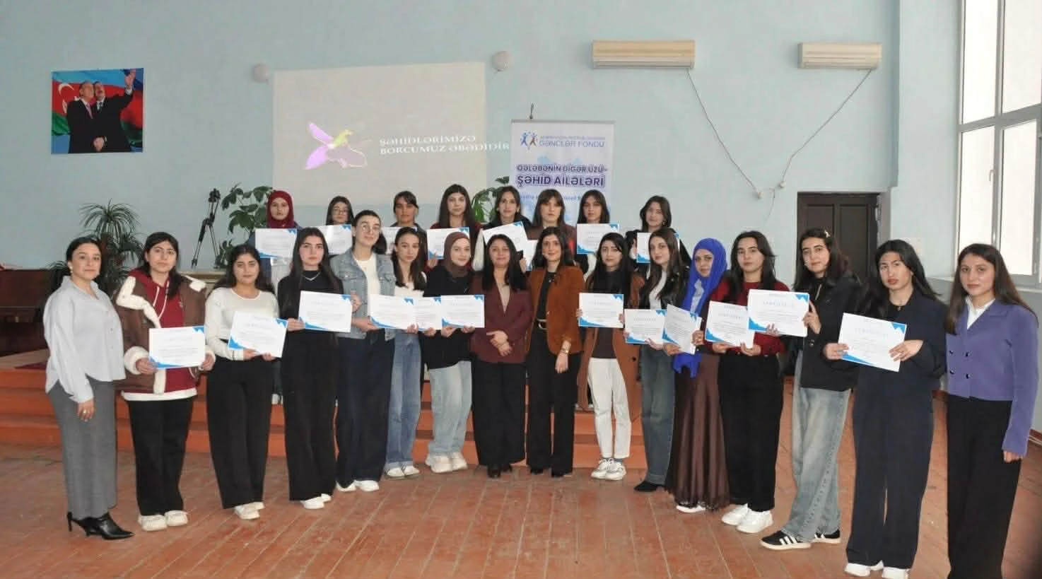“Qələbənin digər üzü – Şəhid ailələri” layihəsi çərçivəsində konfrans-görüşlər keçirilib