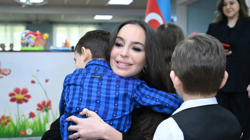 Leyla Əliyeva Tiranada uşaq evini ziyarət edib - FOTO