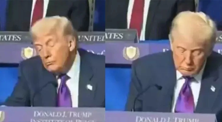 Dünya bu görüntünü müzakirə edir: Tramp Qəzza Sülh Şurası iclasında yuxuladı