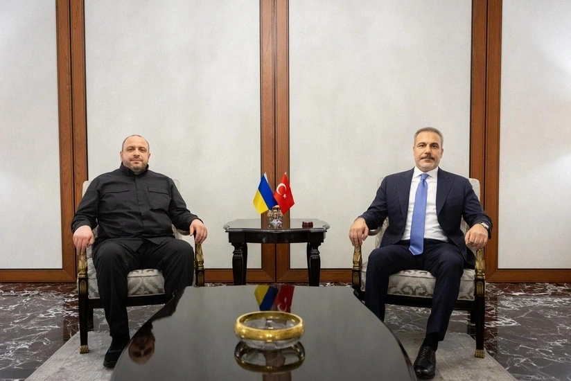 Hakan Fidan Rüstəm Umerovla görüşüb