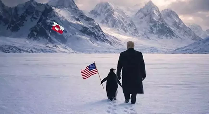 Ağ Evdən qalmaqallı paylaşım: “Orada pinqvin nə gəzir?”