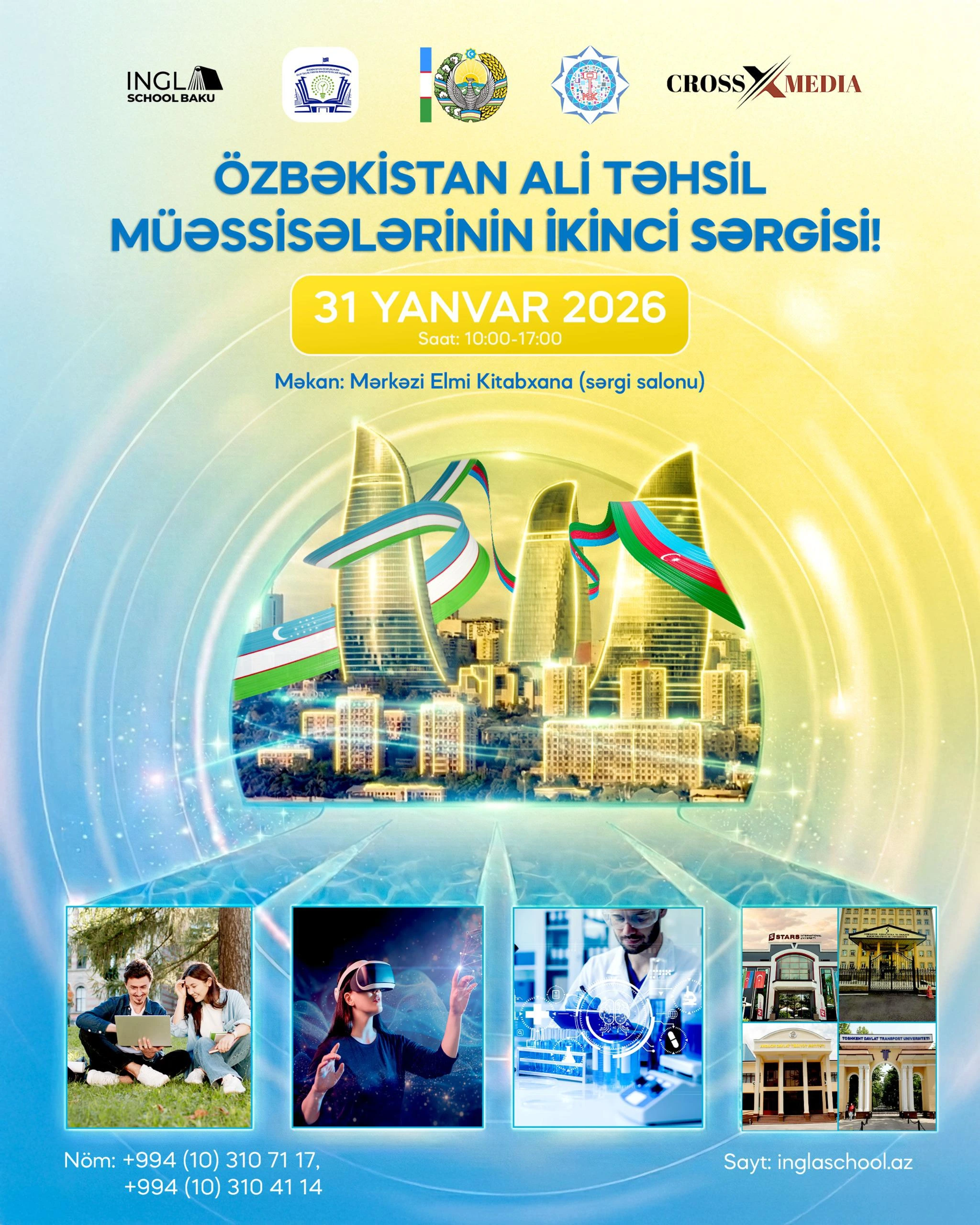 Bakıda Özbəkistan universitetlərinin II Təhsil Sərgisi təşkil olunacaq