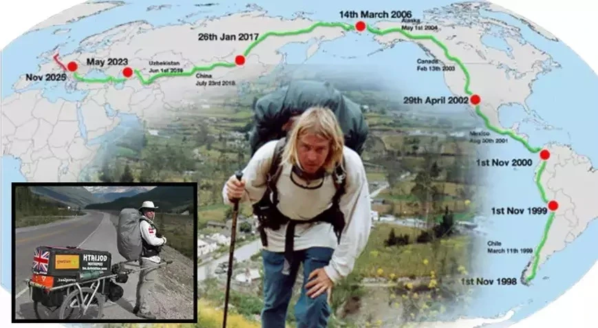 27 ildir dünyanı piyada gəzir: Heç bir nəqliyyat vasitəsindən istifadə etmir