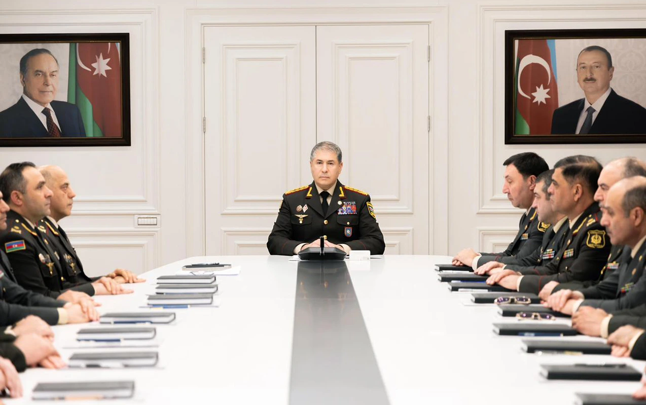 Daxili Qoşunlarda 2025-ci ilin xidməti fəaliyyətinə dair müşavirə keçirildi - FOTO
