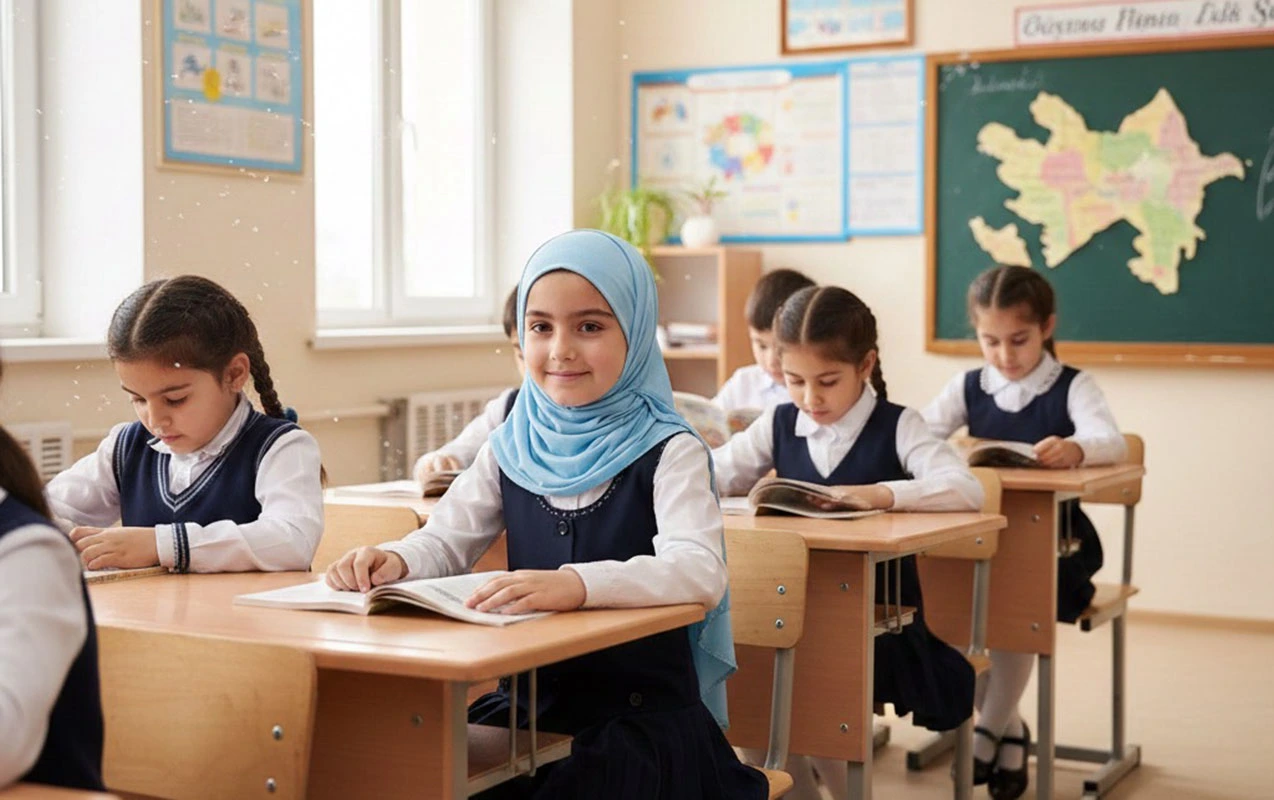 Orta məktəbə hicabla göndərilən azyaşlılar, qanun nə deyir? - ARAŞDIRMA