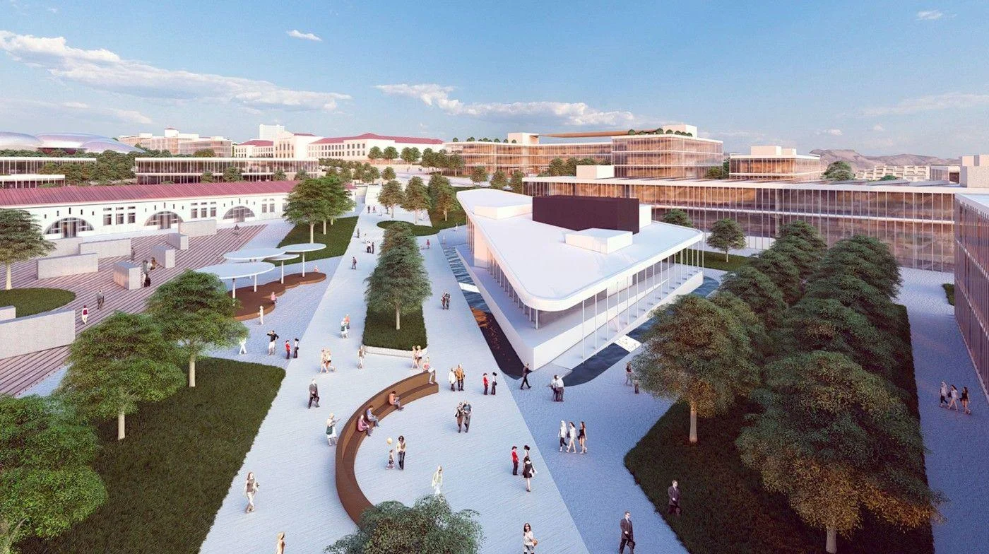 Qarabağ Universitetinin gələcək görüntüsü-Foto