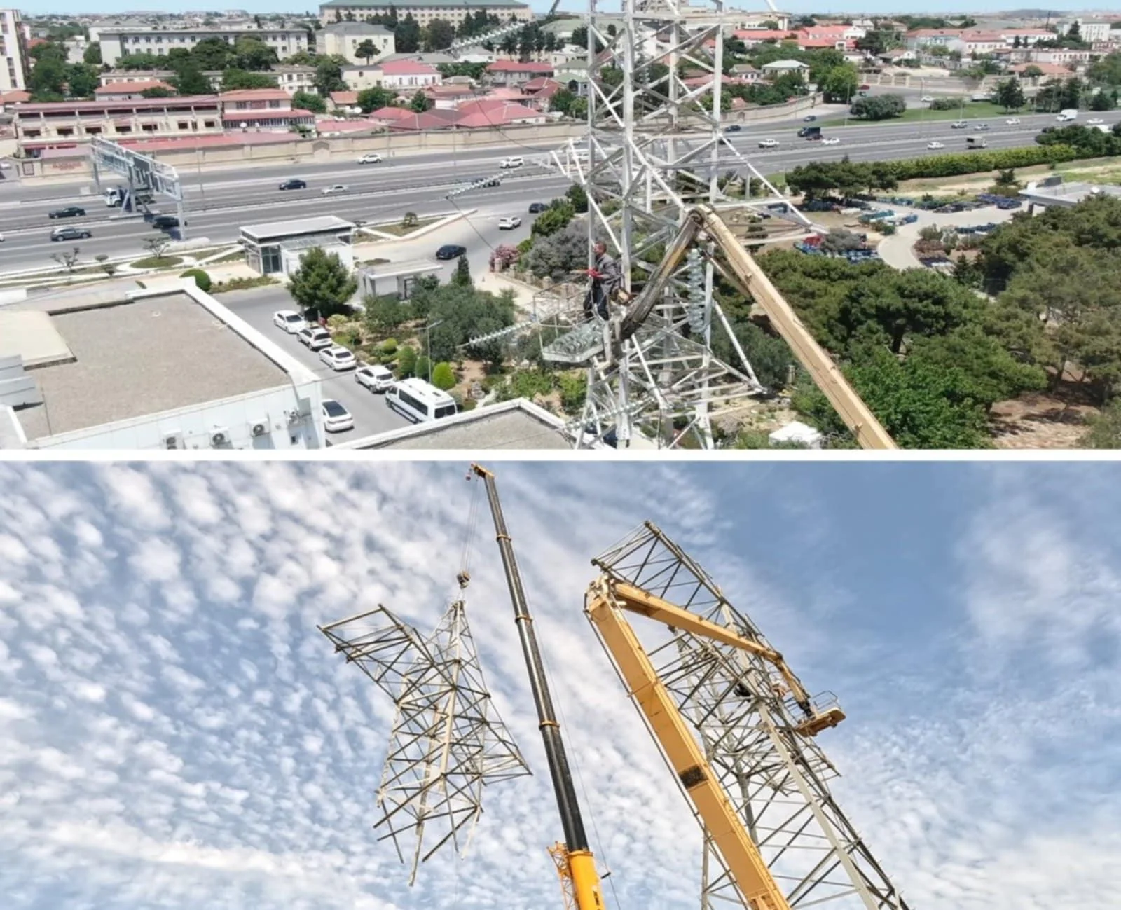 Bu ərazilərdə hava xəttləri sökülərək yeraltı kabellə əvəzlənir - FOTO