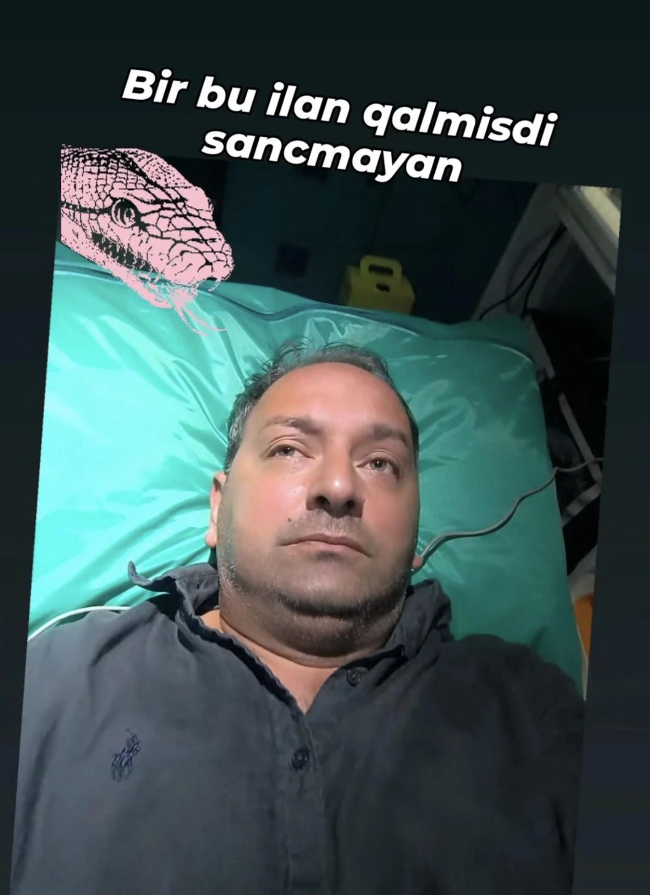 Əməkdar artisti ilan sancdı - Foto