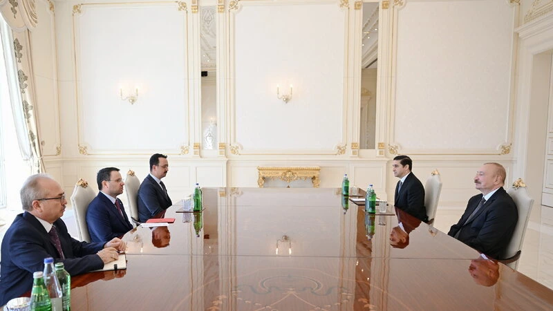 Prezident İlham Əliyev Türkiyənin ədliyyə nazirini qəbul etdi