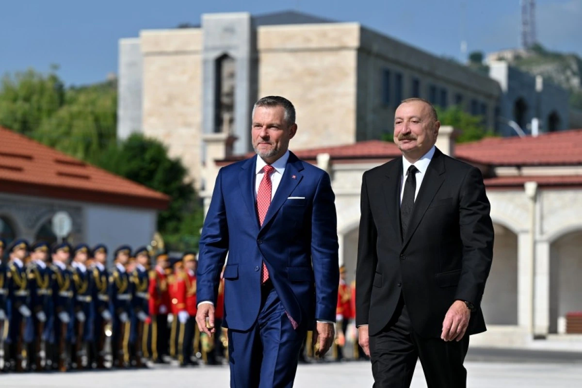 Slovakiya Prezidentinin Şuşada rəsmi qarşılanma mərasimi olub