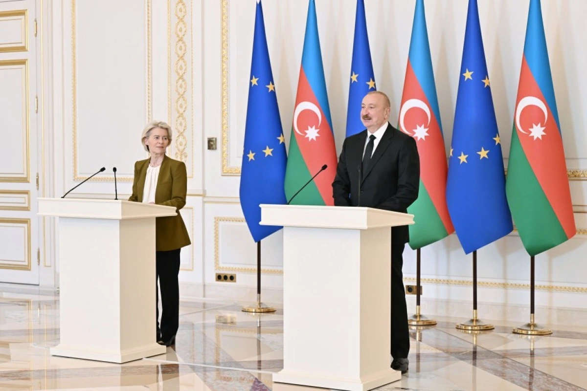 İlham Əliyev və Ursula fon der Lyayen mətbuata birgə bəyanatlarla çıxış ediblər - YENİLƏNİB