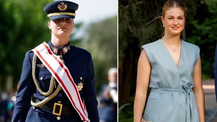 İspaniya şahzadəsinin üçillik hərbi xidməti başa çatdı