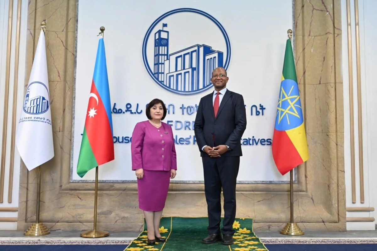 Sahibə Qafarova Efiopiya Xalq Nümayəndələri Palatasının sədri Tagasse Çaffo ilə görüşüb