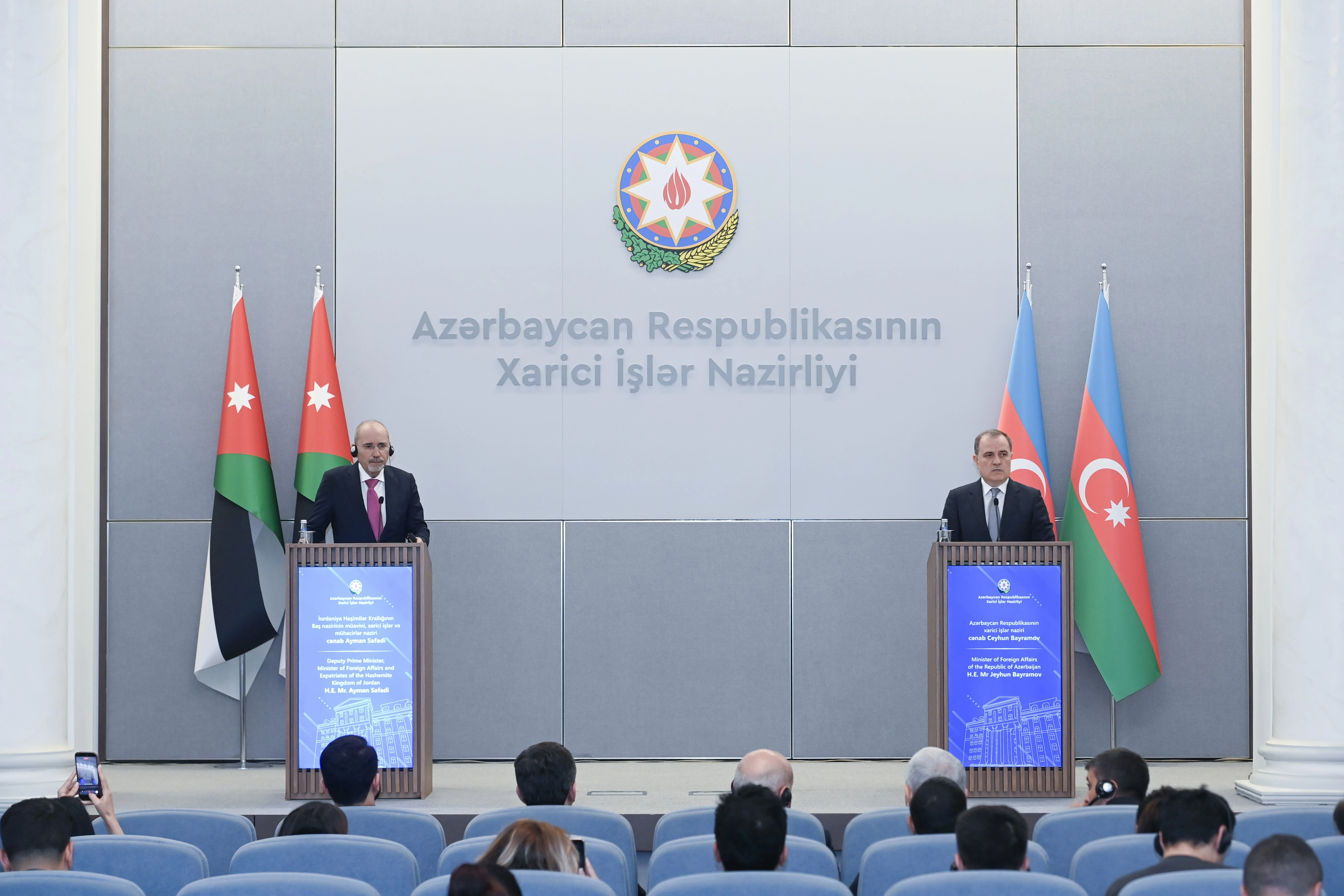 Ceyhun Bayramov İordaniyalı qonaqlarla görüş keçirib - FOTO