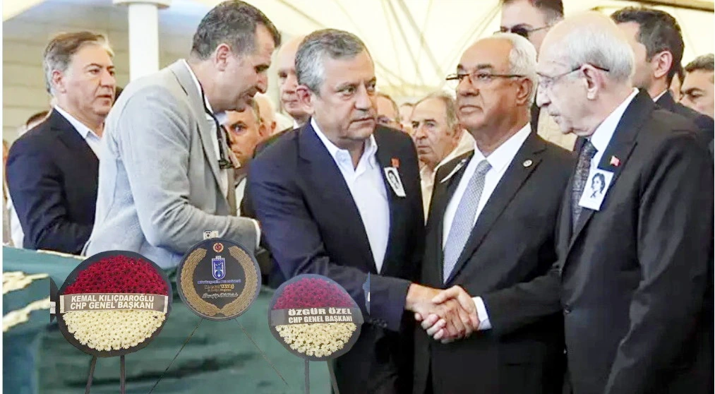 İki çələng, bir ünvan: Özgür Özəl və Kılıçdaroğlu dəfn mərasimdə üz-üzə gəldi