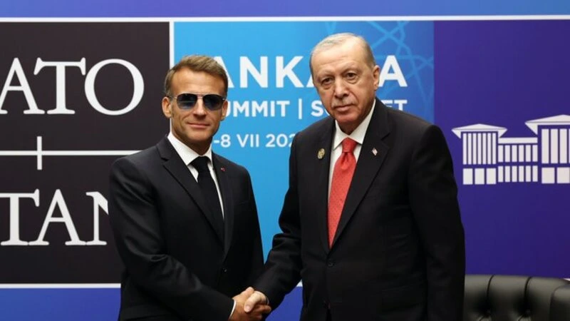 Ərdoğan və Makron Ankarada görüşdü