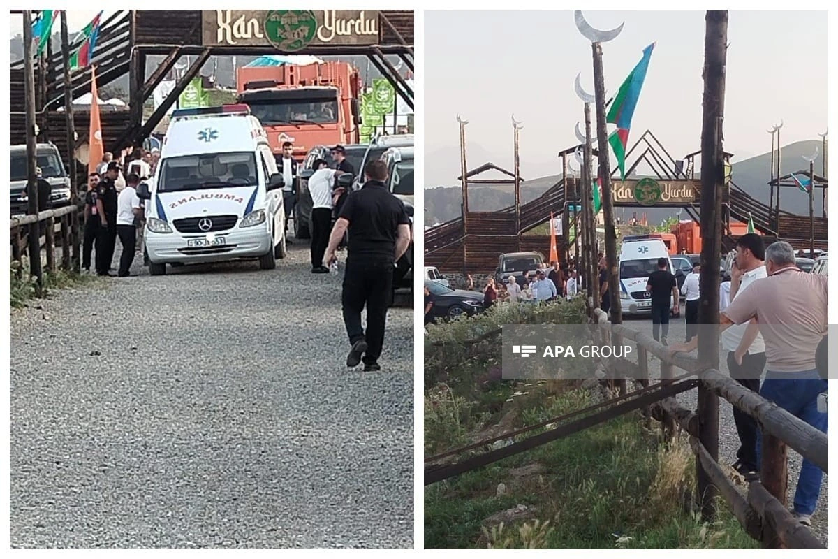 Göygöldə Milli Yaylaq Festivalında səhnə uçub, xəsarət alanlar var - FOTO