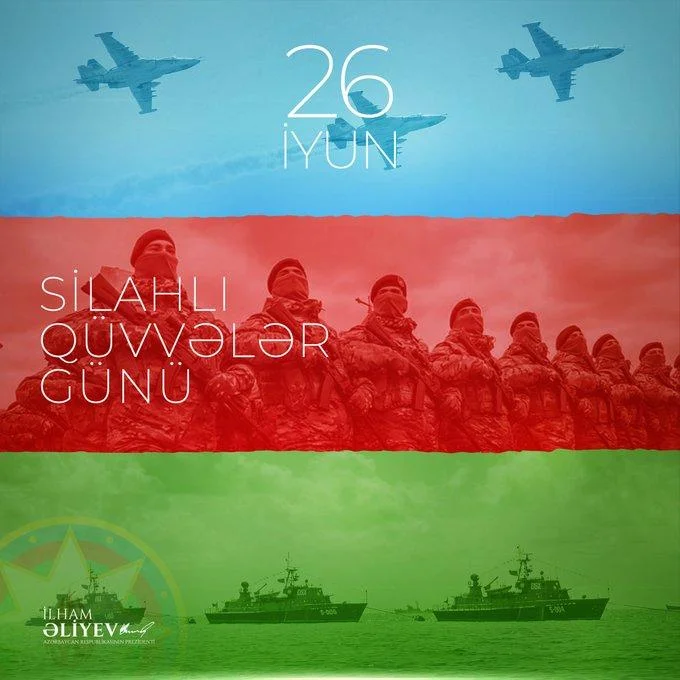 Prezident Silahlı Qüvvələr Günü münasibətilə paylaşım edib