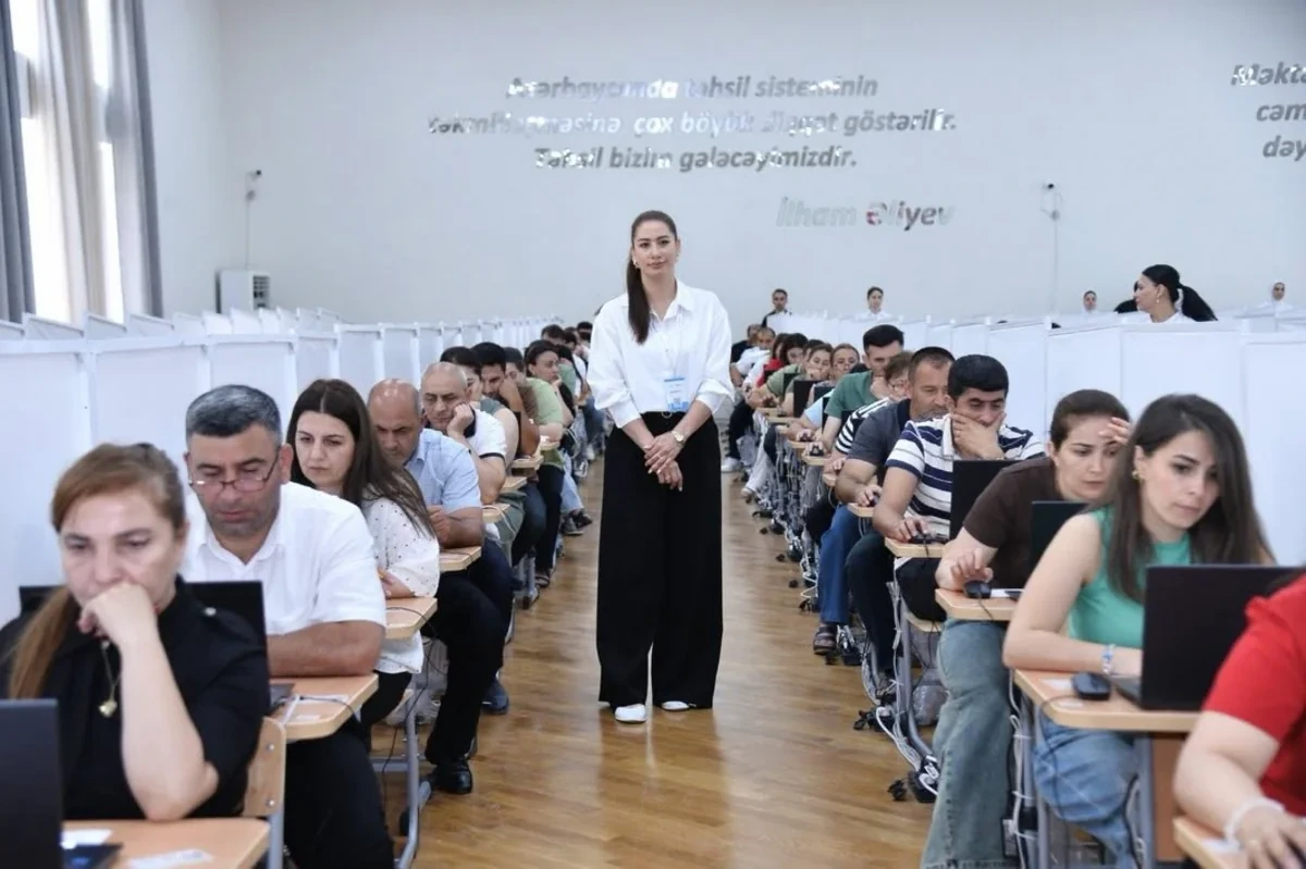 Müəllimlərin sertifikatlaşdırılmasının test imtahanı mərhələsi başa çatıb