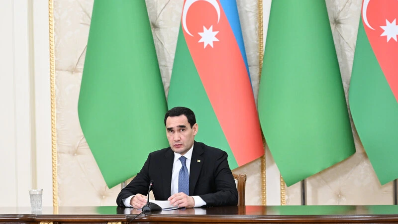 Türkmənistan Prezidenti İlham Əliyevə “Dostlug” tankerinə görə təşəkkür etdi