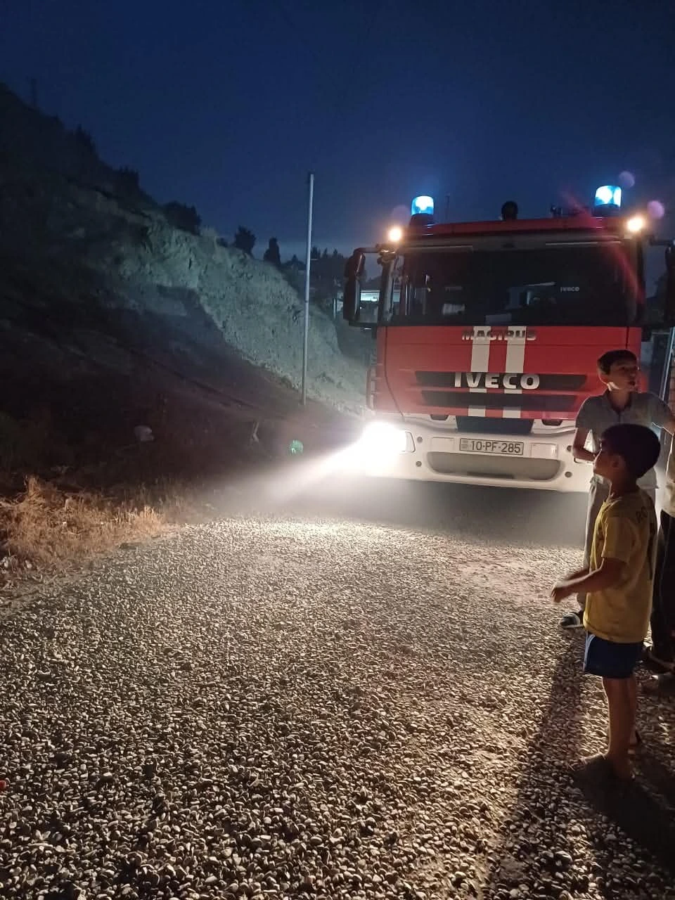 Qaraçuxurda güclü yanğın baş verib