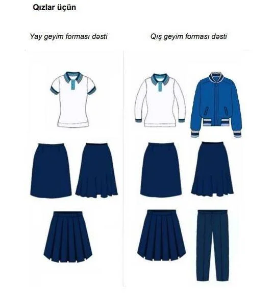 Şagirdlərin yeni geyim formaları təsdiqləndi - FOTO