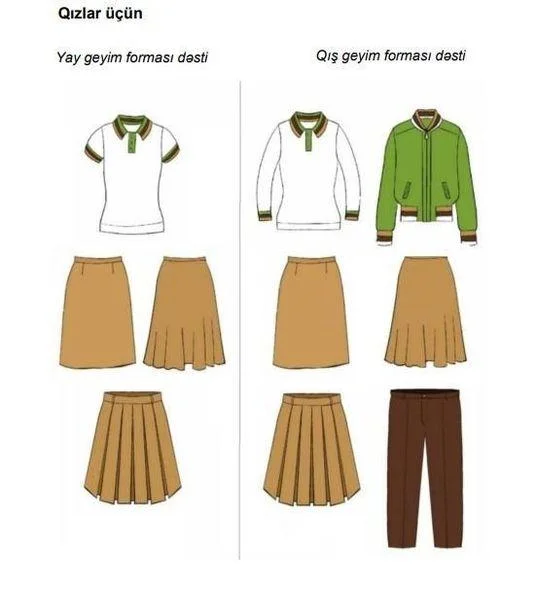 Şagirdlərin yeni geyim formaları təsdiqləndi - FOTO