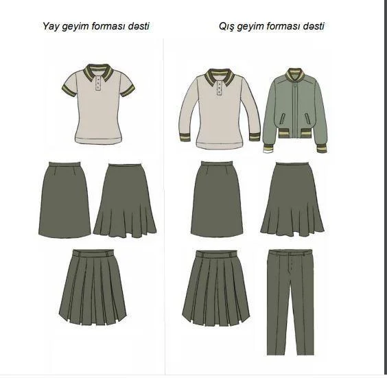 Şagirdlərin yeni geyim formaları təsdiqləndi - FOTO