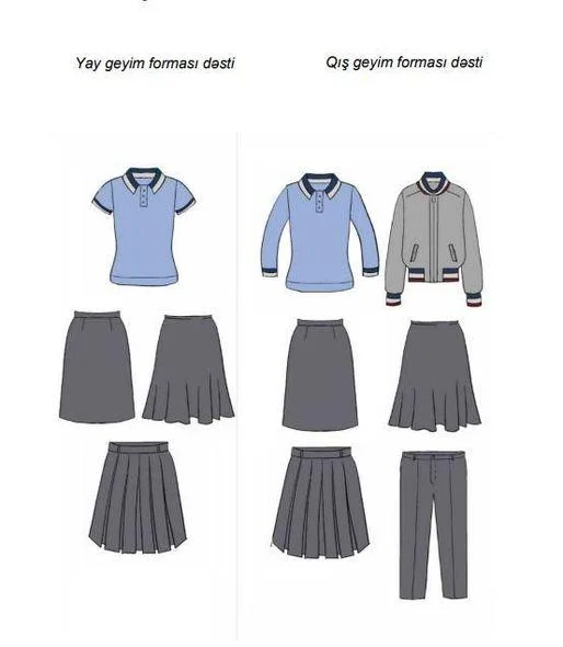 Şagirdlərin yeni geyim formaları təsdiqləndi - FOTO